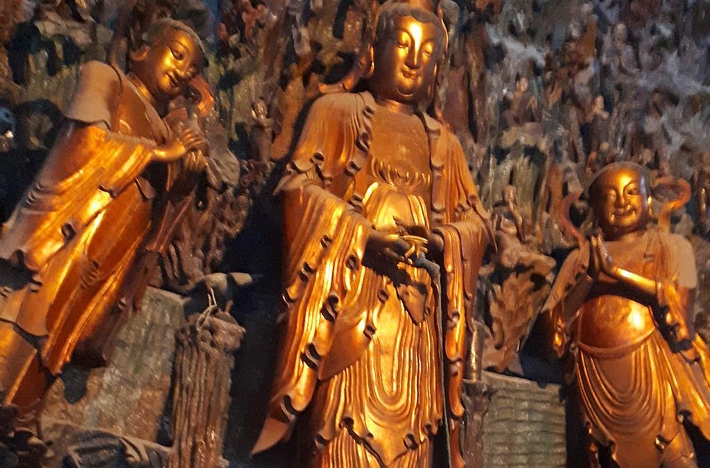 Templo Budista de Lingyin em Zhejiang, China